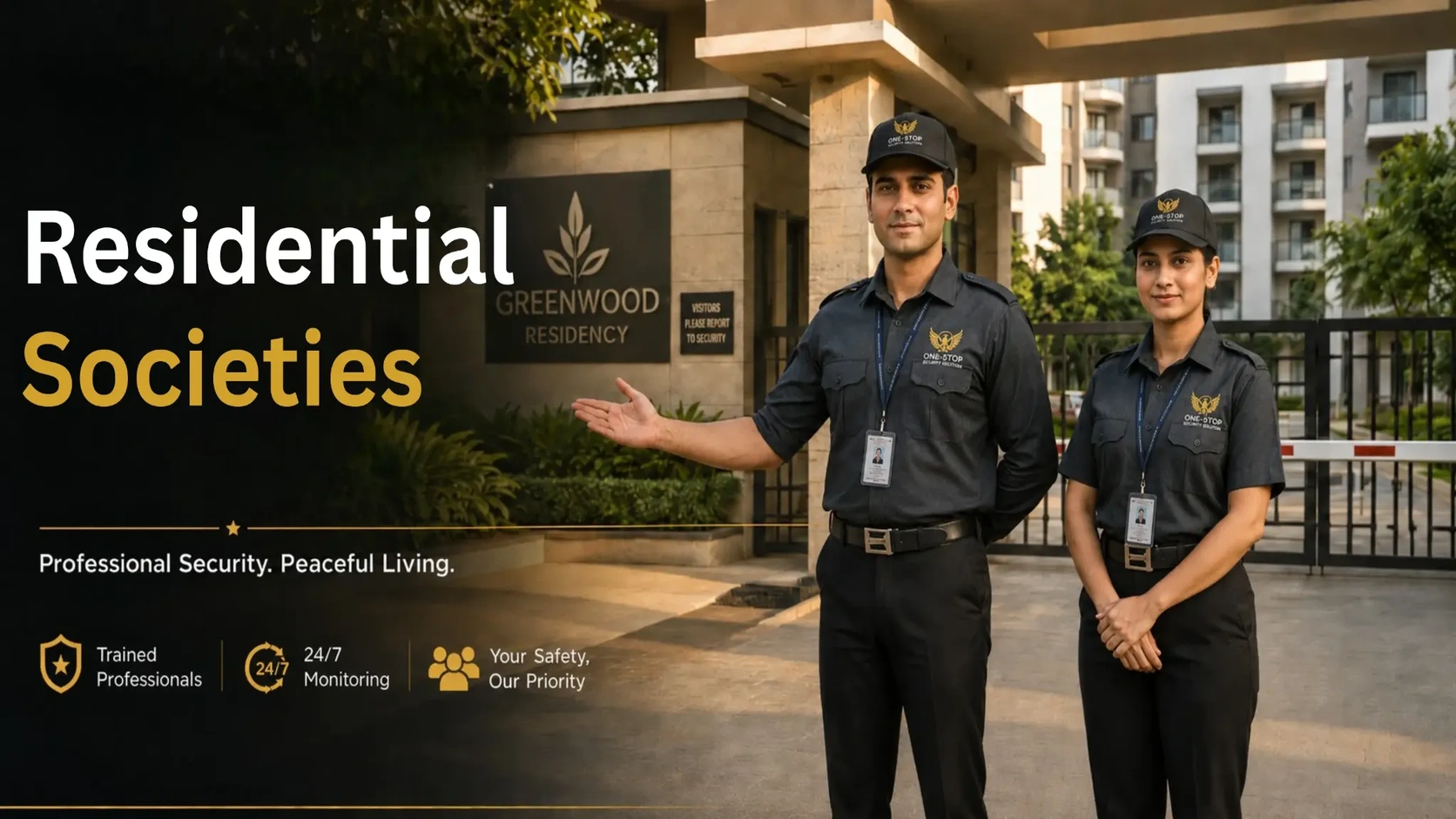 Residential society security guards